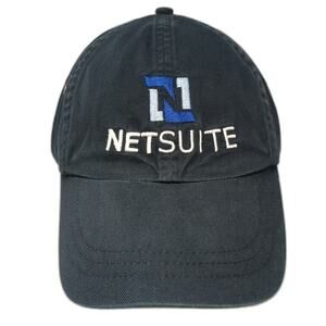 KC Caps NetSuite Logo Black Baseball Cap One Size Adjustable Strap Cotton Hat